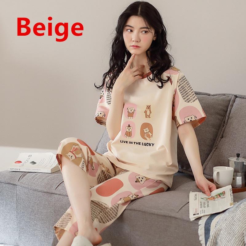 Женские комплекты, милые пижамы с мультяшным принтом, модные повседневные шорты с короткими рукавами для домашнего обслуживания, женская одежда для сна из 2 предметов, большие размеры