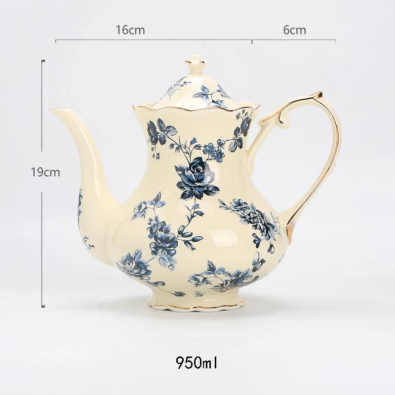 Роскошный набор кофейных чашек с цветами, высококачественные ретро-керамические кофейные чашки, элегантные домашние чайные сервизы, уникальная посуда, подарки