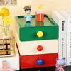 Multi-Functional Desktop Drawer Storage Box Desk Organizer With Drawers Stackable Color Stationery Cosmetics Sundry Storage Rack