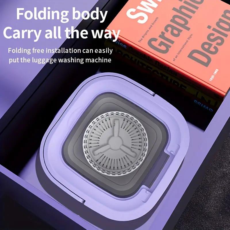 Портативная стиральная машина, складной барабан, складная стиральная машина большой вместимости для одежды, нижнего белья, носков, квартир и путешествий