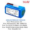 New 4s1p 18650 14 .4v12800mah Li -Ion Battery For Xiaomi G1 Mi Robot Vacuum -Mop Essential Mjstg1 Robot Vacuum Cleaner Battery Pack