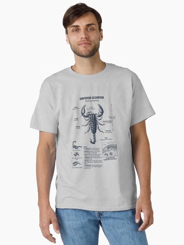 Emperor Scorpion Scientific Anatomy Biology Animal Lover Classic T-Shirt