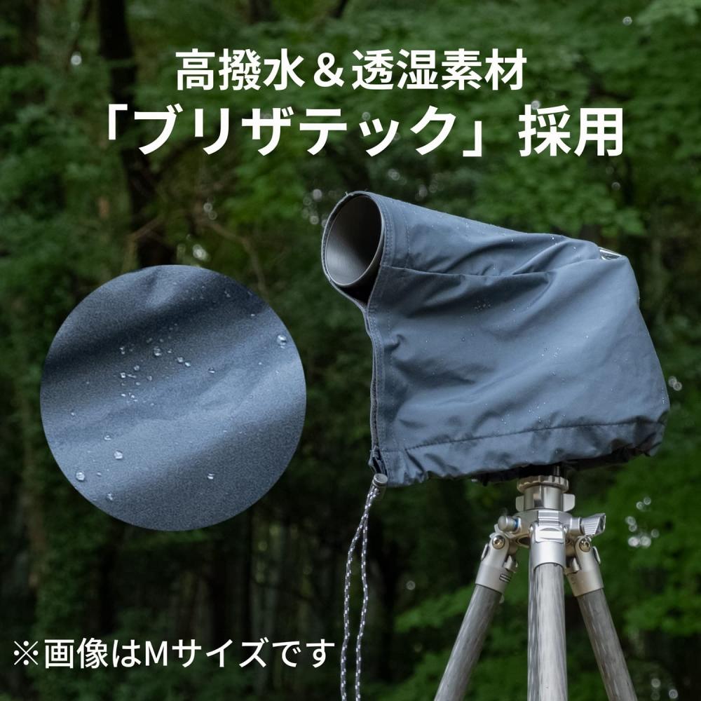 KENKO Camera Rain Cover HT L Size Water Repellentbreathable Material for Telephoto Lens Navy KRG-RC01LNV
