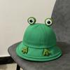 Милая шляпа-лягушка женская весенняя универсальная шляпа-ведро студенческая мультяшная солнцезащитная козырек шляпа для раковины