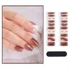 20 Pieces Full Wrap Nail Polish Stickers Cured Gel Strips Birthday Gifts Cover Decals