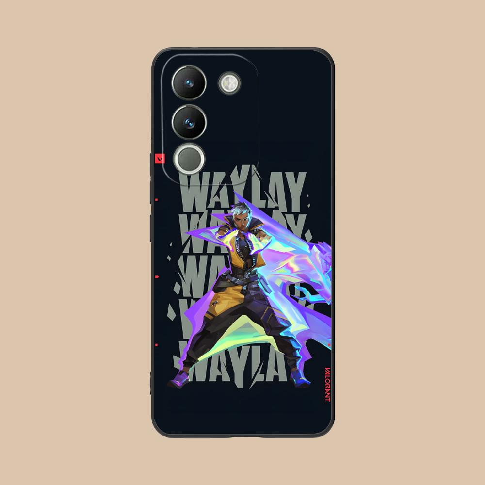 Чехол Waylay Valo для VIVO Y77 76 75 74 73 72 58 56 55 51 50 38 36 Y19 Y18 Y03 Y01 5G Мягкий ТПУ Ударопрочный Чехол