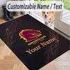 Custom Text Printed Rug Brisbane Broncos Non Slip Floor Carpet For Home Room Decor