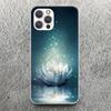 Чехол для телефона с сине-белыми цветами лотоса для Apple iPhone 16 15 14 13 12 11 Pro Max Mini XS XR X 7 Plus 8 + SE Мягкий силикон Печать Sh