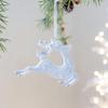 Flocking Christmas Hanging Pendants White Christmas Tree Ornament Xmas Ball  For Christmas
