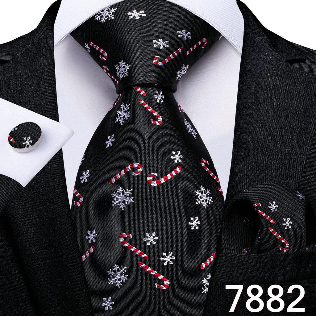 Мужской шелковый галстук в клетку, полосатый однотонный синий галстук, носовой платок, набор запонок, свадебный комплект