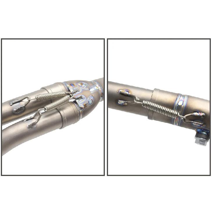 ZS Racing 2/6/10pcs Motorcycle Exhaust System Springs Fully Rotatable Stainless Steel Springs For Exhaust Middle Pipe