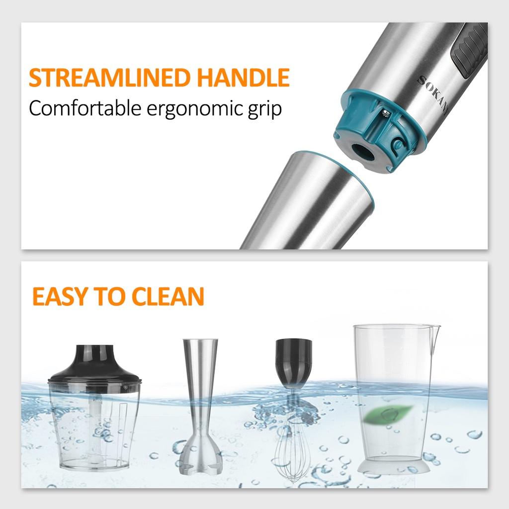 Мини-блендер измельчитель ручной 1000 Вт 2 скорости+Переменная скорость с мерным стаканом венчиком погружной миксер 220-240 В