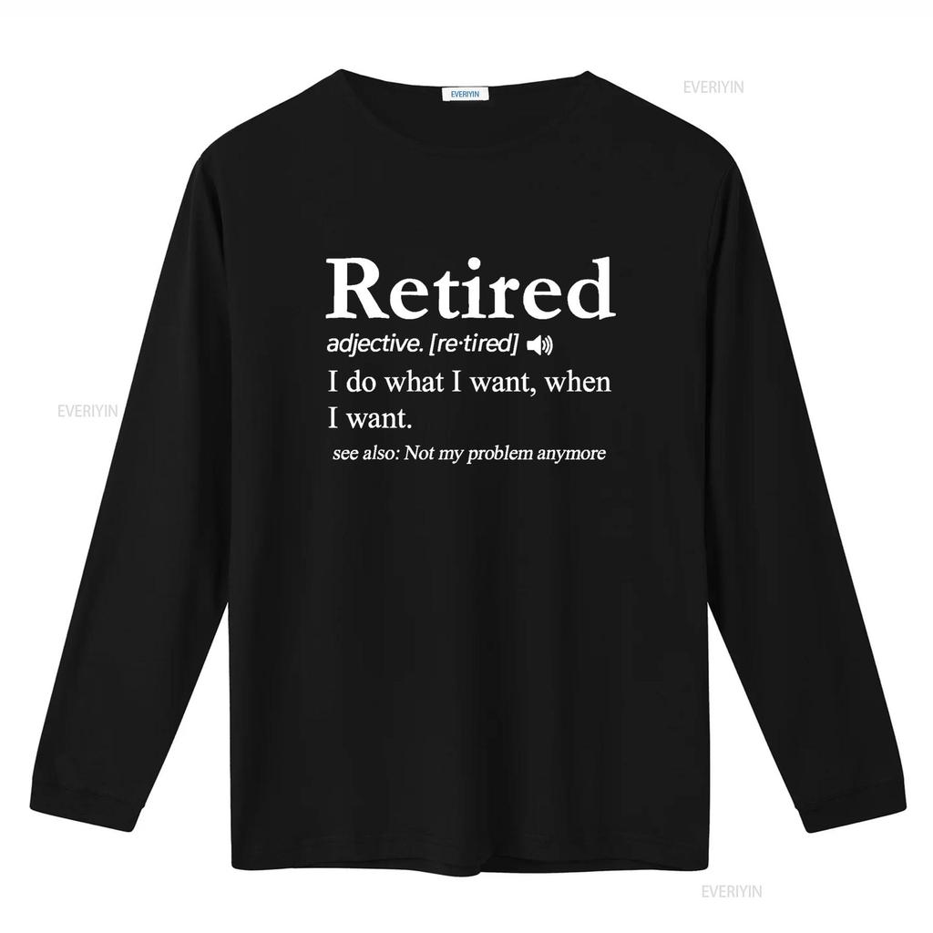 Retired Definition T Shirt Funny Retirement Gag  vintage Washed Casual fashion Top For Everyday Wear streetwear Stylish Unisex