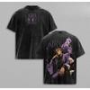 Кира Йошикаге JoJo's Bizarre Adventure Одежда Мужская Манга Футболка Винтажная Стиранная Футболка Повседневная Хлопковая Футболка Харадзюку Мужская Футболка