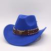 Верхняя шляпа из серии «Западный деним» сценическое украшение европейский и американский литературный и ретро креативный кольцо-шляпа бычья голова ремень-шляпа джазовая шляпа