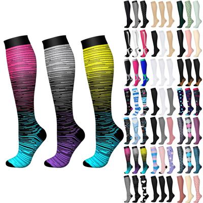 Компрессионные носки для женщин и мужчин (3 пары) ,Носки до колена для бега и путешествий