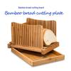 Бамбуковая доска для нарезки хлеба - Прочная разделочная доска и тарелка для тостов
