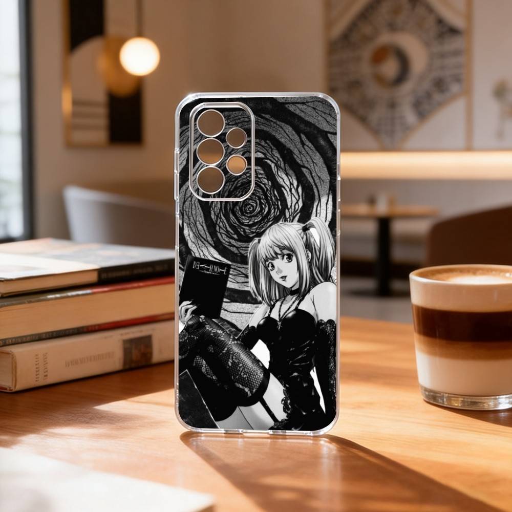 Чехол для телефона D-Death N-Note Миса Прозрачный Силиконовый Мягкий Для Samsung S25,S24,S21,S22,S23,S30,Ultra,S20,Plus,Fe