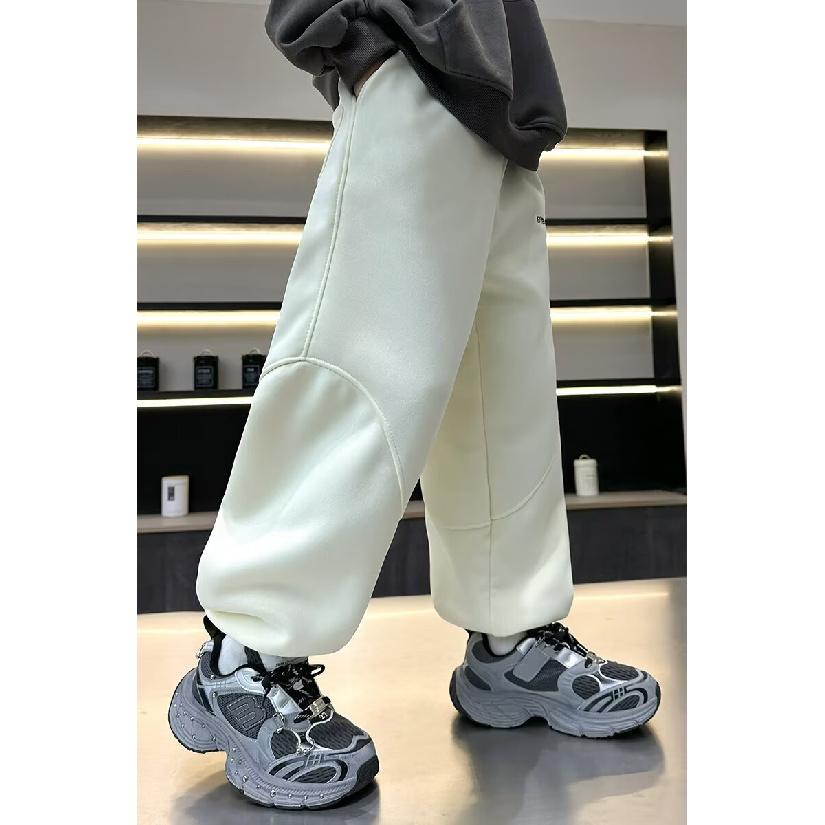 Брюки для мальчиков весна-лето-осень Брюки для детей и подростков Тонкие детские спортивные прямые брюки Модные брюки с тремя полосками Модные