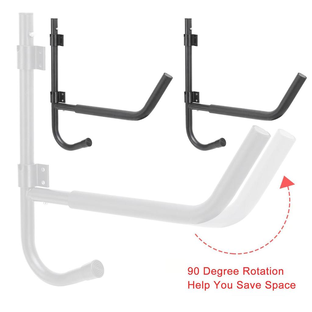 Kayak Storage Hanger Rack for Canoe Paddle Kayak Accessories Wall Mount Hanging Hooks for Indoor Outdoor, Set of 2