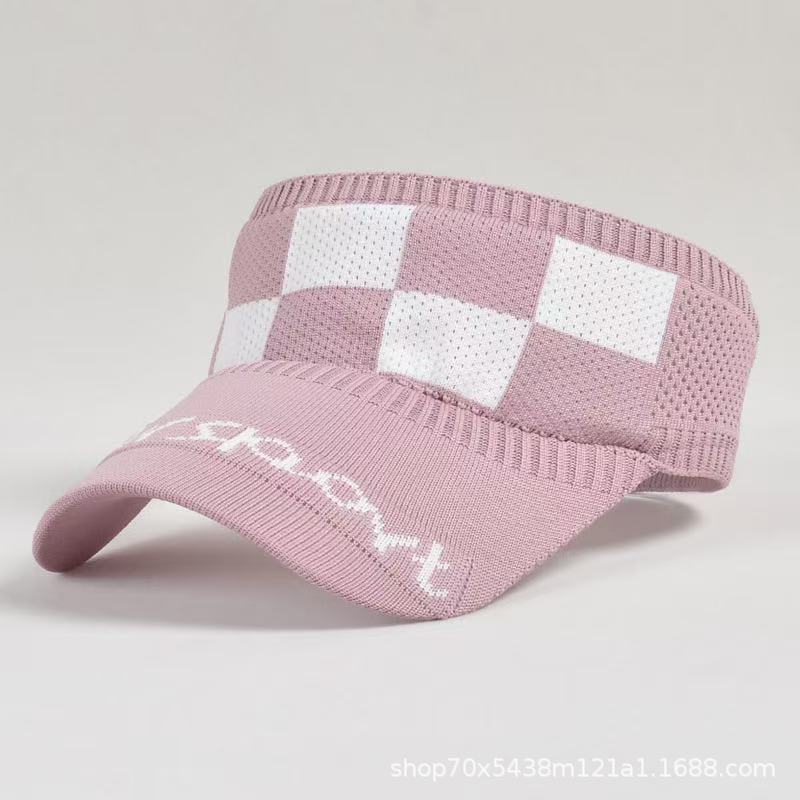 Женская летняя вязаная солнцезащитная и солнцезащитная шляпа с пустым верхом и защитой от солнца, новая солнцезащитная шляпа с утиным язычком