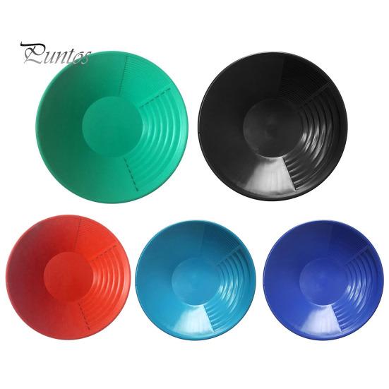 Ручной лоток для промывки, мощный, с тремя канавками, лоток для разведки редких металлов, портативный, легкий, круглый, пластиковый, просеивающий инструмент