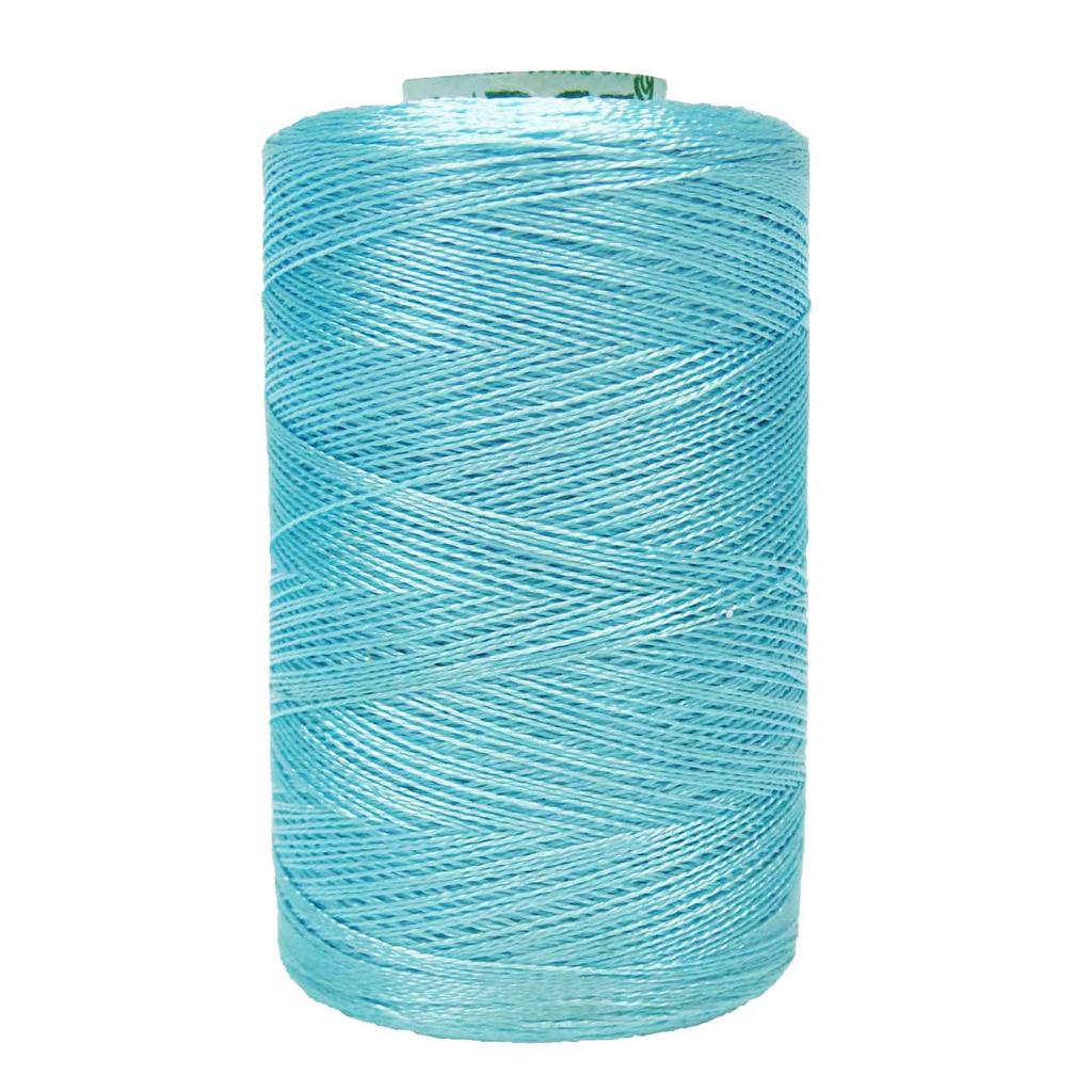 Aqua Blue Spool Оверлочная ручная машина Полиэстеровые конусы Serger 400 Mtr