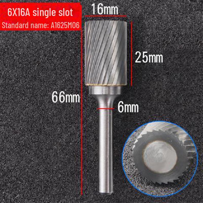 6mm Handle Tungsten Steel Grinding Head Carbide Rotary File for Polishing and Milling