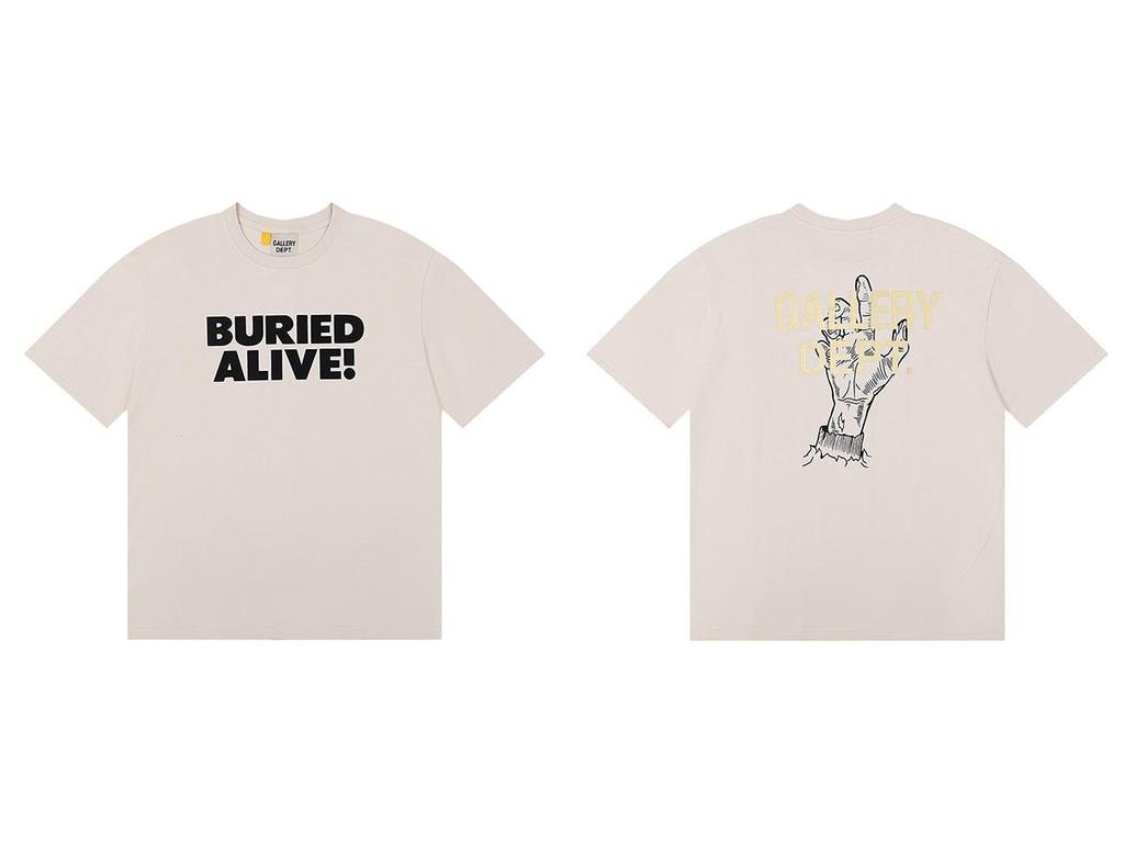 GALLERY DEPT American Tide Tie-Dye Graffiti Short-Sleeve T-Shirt