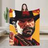 Артур Red Dead Redemption 2 Одеяло Качество Мягкое Теплое Плед Зима Путешествия Офис Диван Кровать Пушистый Покрывало