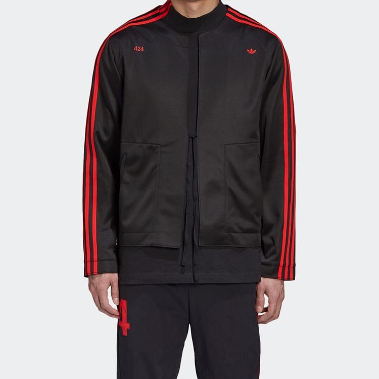 adidas Оригинальная спортивная куртка в стиле японского кимоно, мужская верхняя одежда, черная FU4178