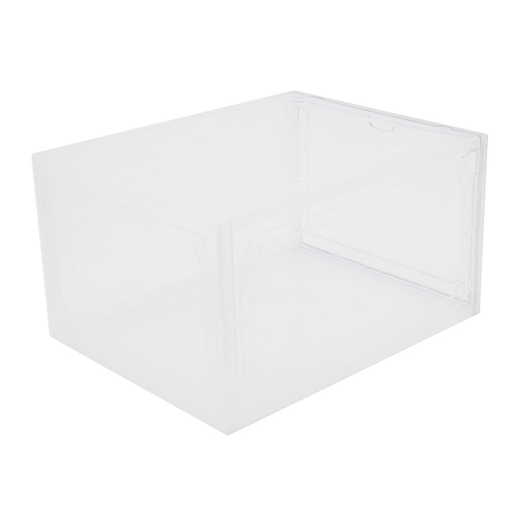 Контейнеры для обуви, Штабелируемые коробки для кроссовок, Витрины для обуви 12 штук в одном наборе Края без заусенцев для шкафов, спален, ванной комнаты