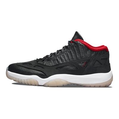 Мужские кроссовки Air 11 Retro Low IE Bred 2021 Black White True-Red 919712-023