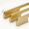 6 шт. Ручки для шкафов из алюминиевого сплава, песочно-золотые, ручки для шкафов и ящиков, мебельная фурнитура с крепежными винтами