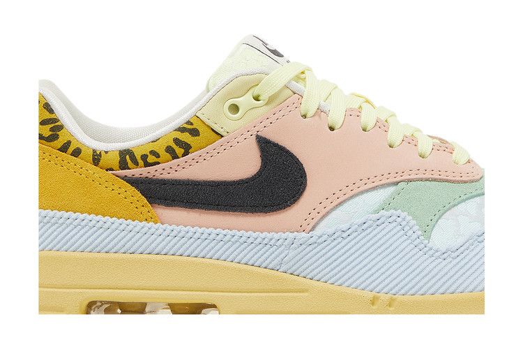 Women's Sneakers Nike Air Max 1 '87 Great Indoors Corduroy (Women's) Pink/Mustard-Sky Blue-Barely Volt
