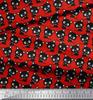 Soimoi Japan Crepe Satin Fabric Cat Cartoon Print Fabric by metre 42 Inch