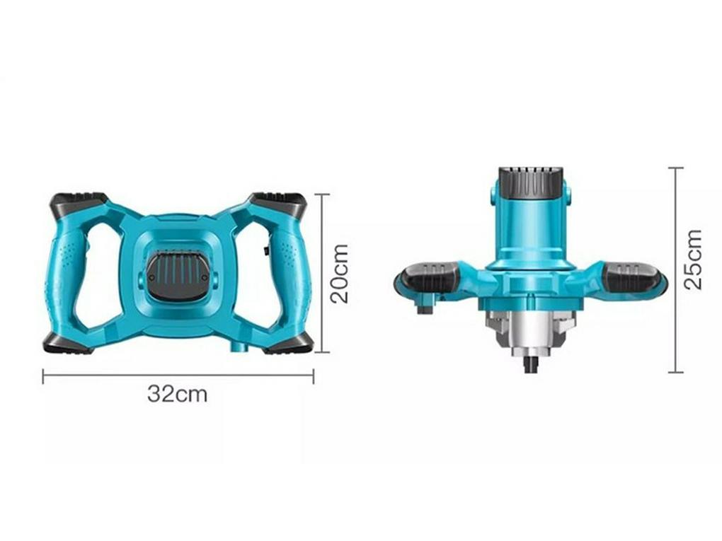 Электрический ручной миксер для шпатлевки, краски, цемента и бетона
