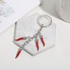 Chili Pendant Keyring Pepper Shaped Keychain Ornament Stylish Bag Embellishment