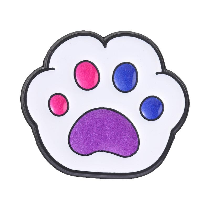 LGBTQ Cat Paw Enamel Pins Gay Lesbian Bi Nonbinary Flag Brooches Badges Cute Cartoon Rainbow Pride Parade Jewelry Gift