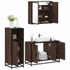 VidaXL Ensemble De Meubles De Salle De Bain 3 Pcs Chêne Marron, Armoire De Salle De Bain, Placard De Salle De Bain, Meuble 3300954