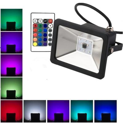 10 Вт/ 20 Вт/ 30 Вт RGB Прожектор Ультратонкий Водонепроницаемый Цветной Прожектор Портативный Для Кемпинга На Открытом Воздухе