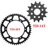 520 13T 14T 48T Motorcycle Front Rear Sprocket Gear Wheel Cam for Kawasaki KX250 L1-L3 1999-2001 KX250 L4 M1-M3 2002-2005