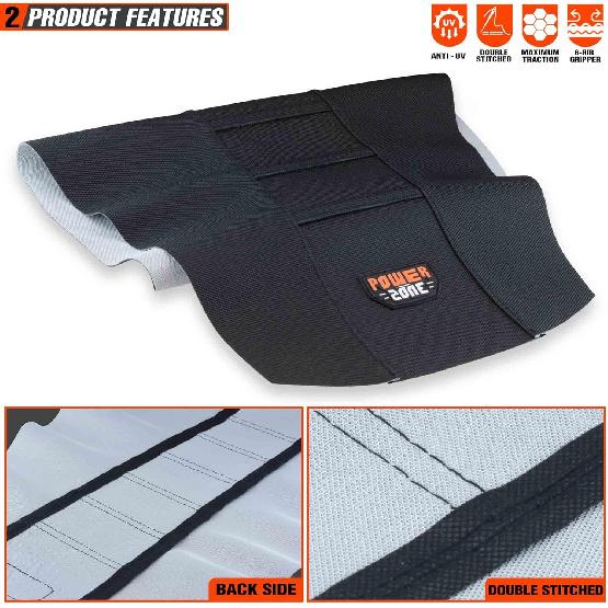 Motorcycle Universal Seat Cover Non-Slip Rubber Striped Gripper Soft Sewing For CRF WR WRF RMZ YZF SXF EXC EXC XC SX CR KLX Dirt Pit Bike Motocross