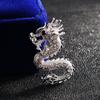 Dragon Fashion Gift Men's Collar Clothing Decorative Corsage Jewelry Brooch Pins Suit Accessories