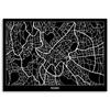Canvas print, Rome - city plan