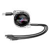 NAZF2 Three In One Data Cable USB Car Charger Head Retractable Auto Accessories For BMW Performance E46 3 5 7 Series F30 i4 X3 F10 E90