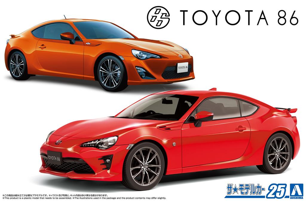 AOSHIMA Модель автомобиля серии Toyota ZN6 TOYOTA86 2016 Пластиковая модель 1/24 № 25