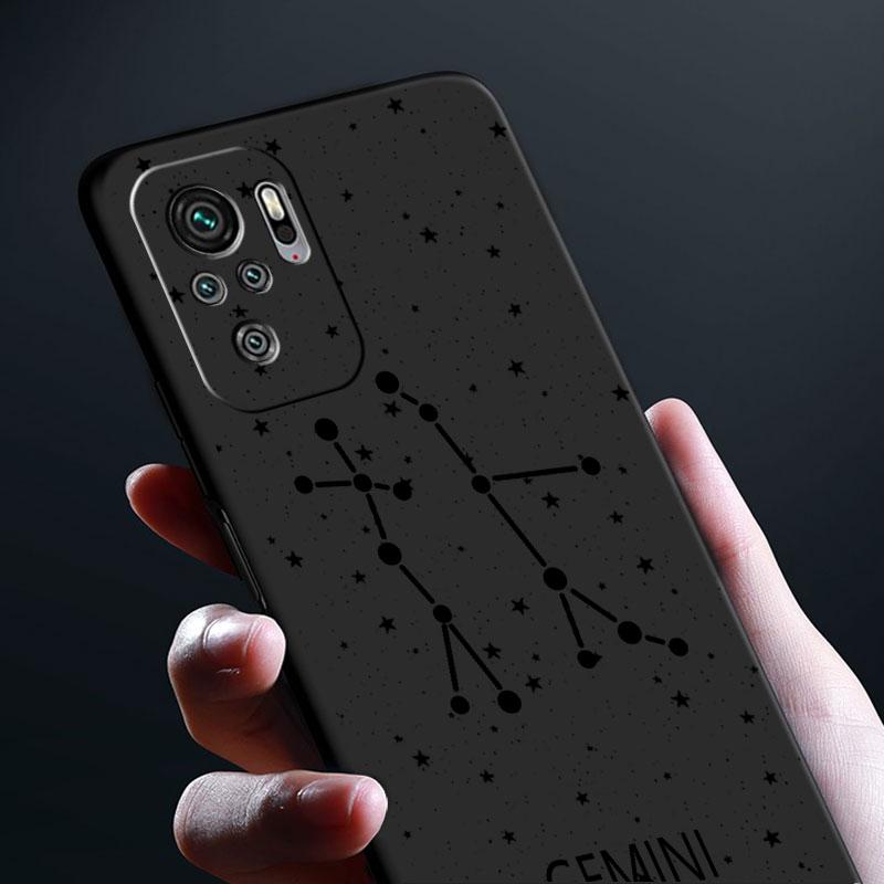 Чехол с двенадцатью созвездиями для Xiaomi Redmi Note 11 9S 10 9 8 7 9A 9C 9i K40 8T 10C 9T K50, силиконовый чехол для телефона
