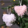 Creative Christmas Tree Socks Heart Shaped Feather Pendant Christmas Decoration For Festive Tree Decor