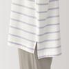 MUJI Smooth and Cool Loungewear Set in Smoky Purple Size XS Women's Short-Sleeve (FD1LBA5S) Stripes,